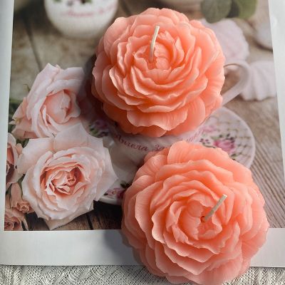 Furnishing articles peony shape candle smoke-free essential oil fragrance candle girlfriends gift flower scented candles with a gift