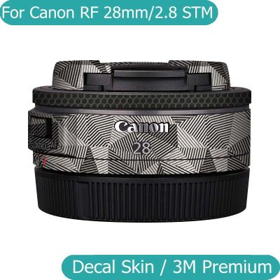 ฟิล์มห่อไวนิลสำหรับ Canon RF 28มม. F2.8 STM สติ๊กเกอร์ติดบนตัวเครื่องสติกเกอร์ป้องกันเลนส์กล้องเคลือบ RF28/2.8 RF28 28 2.8 F/ 2.8