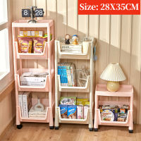 Rolling Storage Cart, Laundry Room Organization, Mobile Shelving Unit Bathroom Bookshelf Organizer Storage Utility Cart Office