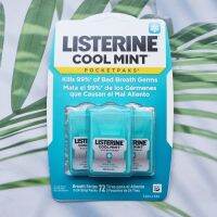 (Listerine®) Breath Strips Pocketpaks 24 Strips Pack 3 or Pack 5 ลิสเตอรีน แผ่นแปะลิ้นระงับกลิ่นปาก ลดกลิ่นปาก