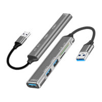 ฮับ Usb Usb3.0แบบ5-In-1บัตร Tf แท่นวางอะแดปเตอร์การ์ด Sd