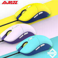 AJAZZ F15เมาส์สำหรับเล่นเกม RGB Backlit 16000จุดต่อนิ้ว7ปุ่มเซ็นเซอร์ PMW3338รังผึ้งแบบมีสายเมาส์เหมาะกับการทำงานสำหรับแล็ปท็อปสก์ท็อป