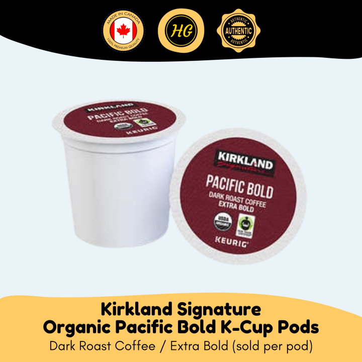 Kirkland Signature Organic Pacific Bold SingleServe Keurig KCup Pods