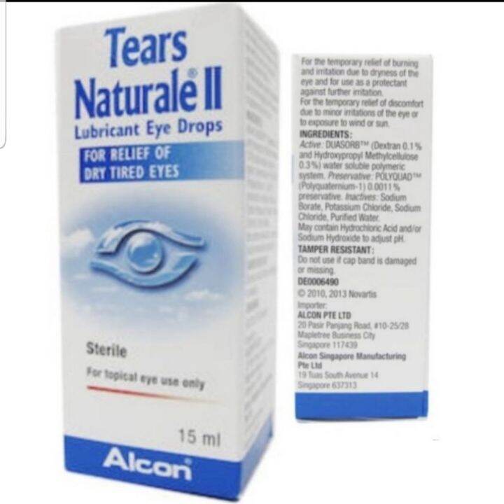 Alcon Tears Naturale Ii Lubricant Eye Drops 15 Ml Lazada Indonesia 6894