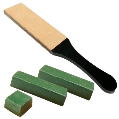Natural Polishing Wax Leather Polishing Board Polishing Paste Double Sided Polishing Razor Polishing Tool Knife Sharpener Stone