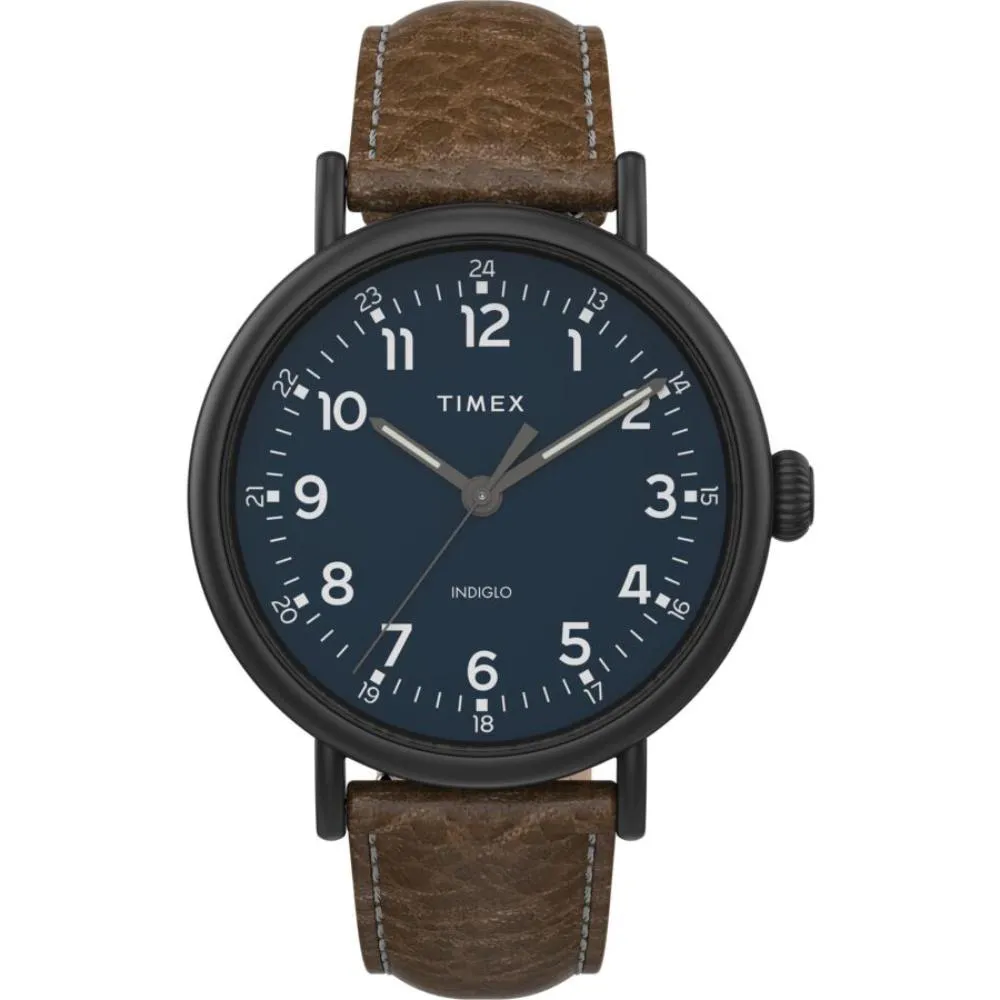 Timex Standard Xl TW2T90800 Analog Quartz Brown Leather Men Watch |  