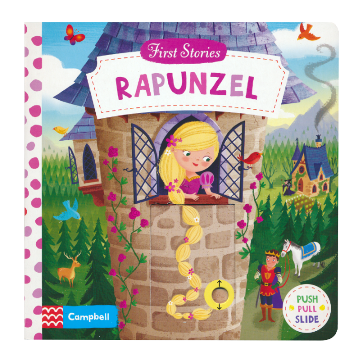 first-stories-busy-series-paperboard-book-princess-chapter-rapunzel-long-hair-princess-paperboard-book-operation-english-activity-book-enlightening-1-5-year-old-children-to-learn-to-read-official-book