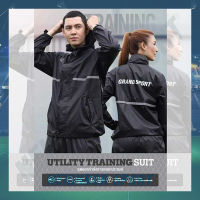 ชุดลดน้ำหนัก ชุดซาวน่า ชุดออกกำลังกาย เสื้อกันฝน มีฮู้ด UTILITY SUIT 366065