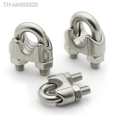 ✾♞ 304 Stainless Steel Wire Rope Clips U type clamp Wire Rope Clip Cable Bolts Rigging Hardware clamps M2 3 4 5 6 8 10 12 14 16 18