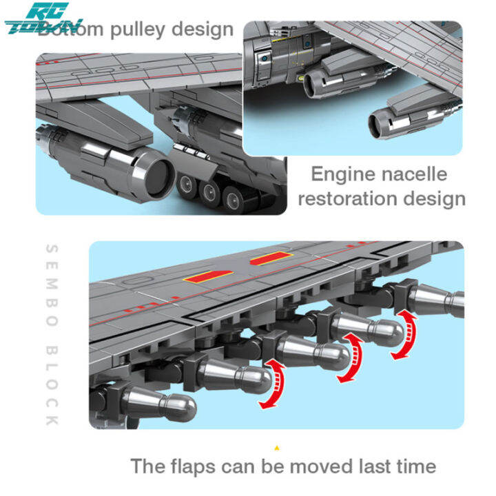 เครื่องบินขนส่งตัวต่อบล็อกตัวต่อแบบแยกส่วนของเล่นเพื่อการศึกษาของเด็ก202130ชุดของขวัญที่สมบูรณ์แบบสำหรับเด็กผู้ชาย