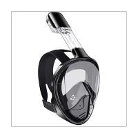 Snorkel Mask,Snorkeling Mask with Detachable Camera Mount,180 Degree Panoramic View Anti-Leak Anti-Fog Snorkel Gear