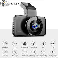 Dash Cam 3 "หน้าจอ IPS มุมกว้างด้านบนแดชบอร์ดเซ็นเซอร์กล้องวิดีโอ G การมองเห็นได้ในเวลากลางคืน24ชั่วโมงโหมดจอดรถบันทึกลูป