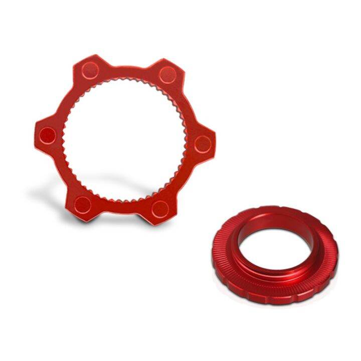 Bike Hub Center Lock to 6 Hole Adapter Mountain Bicycle Hubs Middle Lock Conversion Seat 6 Bolt