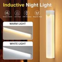 LED Bulb Night Light Wireless Motion Sensor Reading Desk Lamp Rechargeable For Home Kitchen Bedroom Toilet Hotel Lighting Night Lights