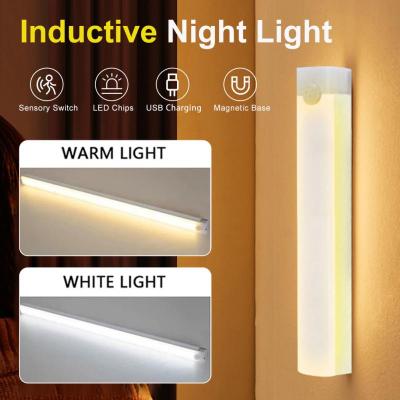 LED Bulb Night Light Wireless Motion Sensor Reading Desk Lamp Rechargeable For Home Kitchen Bedroom Toilet Hotel Lighting