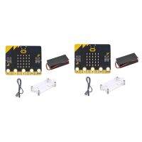 2X BBC Microbit Go Start Kit Micro:Bit BBC DIY Projects Programmable Learning Development Board with Protective Shell