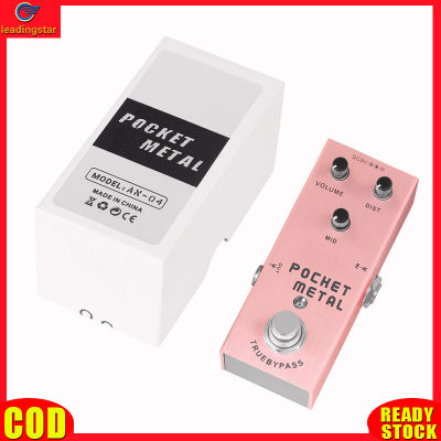 LeadingStar RC Authentic Pocket Metal Guitar Pedal Mini Electric Effects Pedals Single Distortion Sounds Guitar Accessories True Bypass