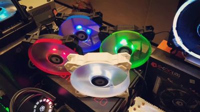 ID-COOLING SF-12025 120mm PWM Case Fan with 4 Color Rings