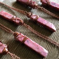 Rhodochrosite Crystal Necklace Rhodochrosite Necklace Pink - 1pcs Pink Necklace - Aliexpress