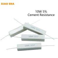 10Pcs Cement Resistance 10W Accuracy 5 10 ohm 48x10x10mm Horizontal 1 100K 0.1R 0.5R 10R 15 20 100 120 330 Ohm 820 Ohm