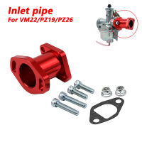 CNC Intake Manifold คาร์บูเรเตอร์อะแดปเตอร์เครื่องยนต์สำหรับ PZ19 PZ26 Carb Intake Inlet Manifold ปะเก็นสกรู