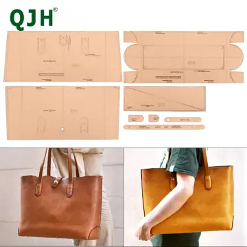 1Set DIY Handbag Bag Stencil Kraft Paper Template Leather Craft