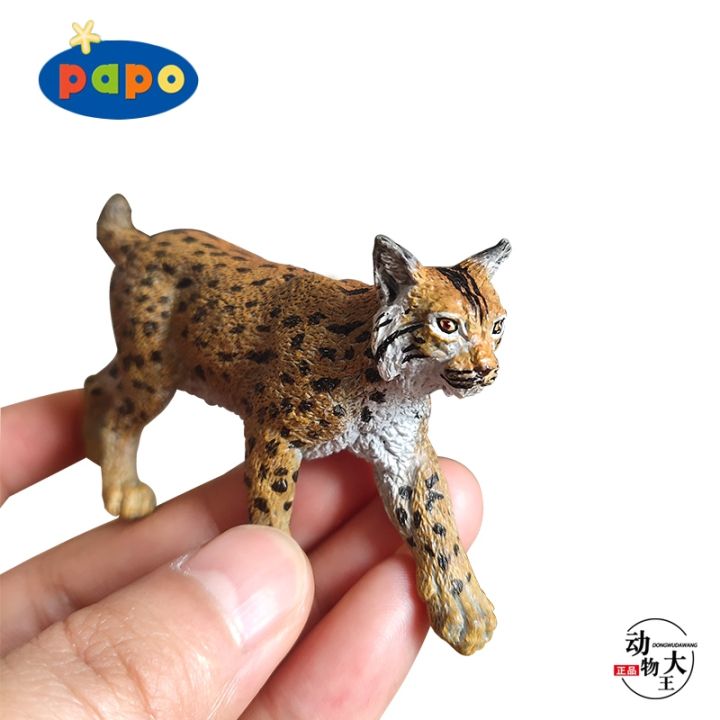 papo-french-authentic-2018-lynx-lynx-simulation-wild-animal-model-toy-50241