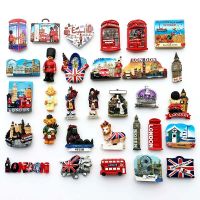 ☫△ Britain Country Fridge Magnets London Souvenirs Resin Painted Magnets for The Refrigerator Decorative Gift Magnetic 3D Stickers