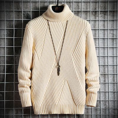 Mens autumn and winter long-sleeved Half turtleneck sweater Korean slim-fit pullover