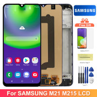 6.4 Super AMOLED จอแสดงผล M21,สำหรับเหมาะสำหรับ Samsung Galaxy M21 M215 M215F M215F Ds จอแสดงผล Lcd Touch Screen Digitizer Assembly Parts