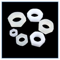 10PCS 1/8 1/4 3/8 1/2 3/4 Female thread plastic nuts Lock nut Outer hexagon fastening nut with Sealing ring