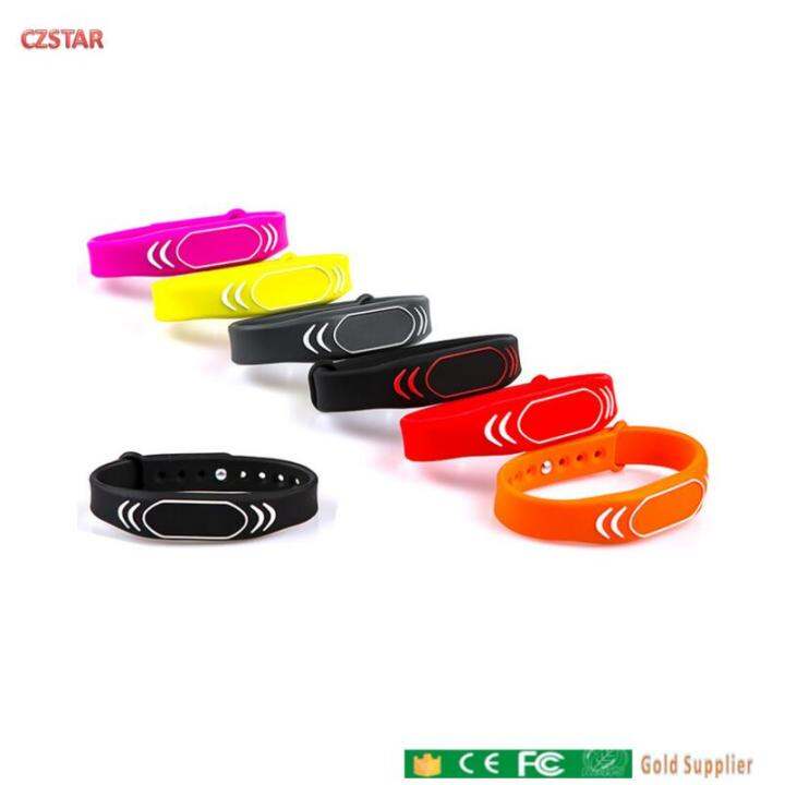 colorful-13-56mhz-iso14443a-read-write-rfid-silicone-wristband-tag-with-adjustable-wrist-strap-for-child-kids-baby