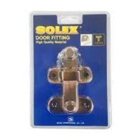 กลอนสับแสตนเลส แบบเหลี่ยม SOLEX 4" ทองแดงรมดำ