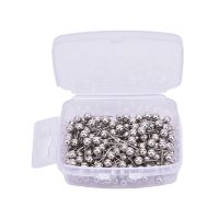 ▫⊕ 200Pcs/lot Metal Ball Head Pins Decorative Push Pins Thumbtacks Steel Point Bulletin Board Office School Stationery Supplies