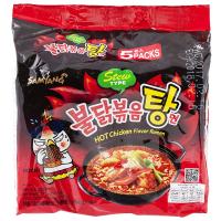 Samyang ซัมยัง ราเม็งกึ่งสำเร็จรูป รสสตูว์ไก่สูตรเผ็ด 145 กรัม (5 ซอง) SAMYANG HOT CHICKEN STEW145G. (Pack 5) สินค้านำเข้า สินค้าเกาหลี