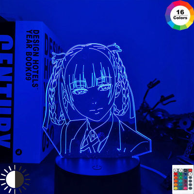 Kakegurui Compulsive Gambler Kirari Momobami Led Night Light for Bedroom Decor Nightlight Birthday Gift Anime 3d Lamp Kakegurui