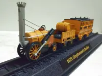 【Online】 Mamas &amp; Babies A 1:76 1829:Stephenson,S จรวดอัลลอยรถไฟจำลองตุ๊กตาสุนัขน่ารักสำหรับเด็กของเล่นกล่องเดิม