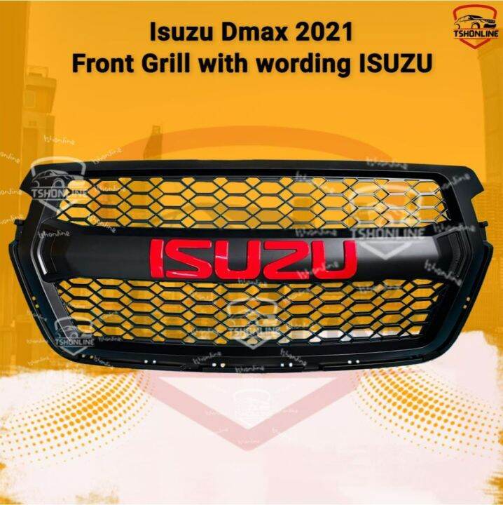 Isuzu Dmax 2021 Front Grill With Wording Isuzu (no Led)  Dmax Front 