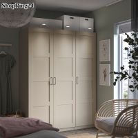 ตู้เสื้อผ้า Pax สีขาว ประตู 3 บานทึบ 150X60X201 ซม Wardrobe Pax  white color 3 solid doors 150X60X201 cm