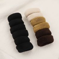 6Pcs/Pack Cute Coffee Elastic Towel Hair Tie Bands Accessories Women Girls Popular Seamless Scrunchies Hair Ropes Catches Gift Hair Accessories