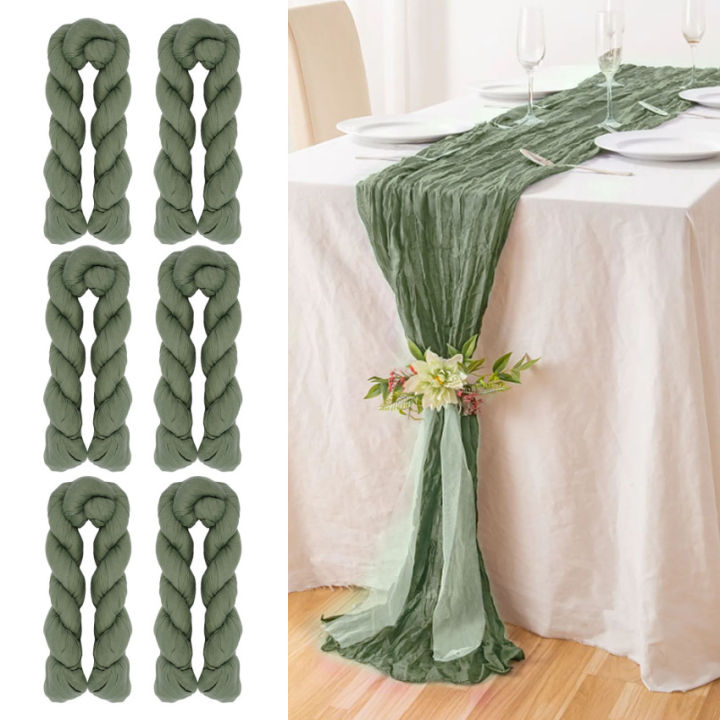 6-pack-cheese-cloth-table-runner-rustic-sage-green-tablecloth-gauze-table-runner-35-x120-cheesecloth-gauze-table-runner-cheesecloth-boho-table-runner-for-wedding