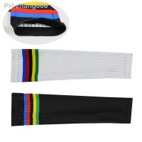 New Champion Rainbow Stripe Aero Cycling Sleeve Summer Sunscreen Cool Road Running Bike Arm Sleeve Sports Accessories Men Women