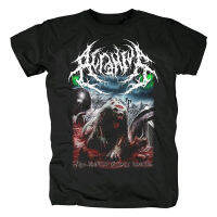 Acranius cruel death metal mens short sleeve album cover print large size round neck casual cotton T-shirt