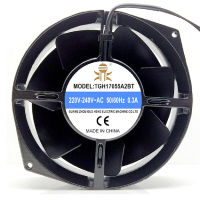 L3zm5f TGH17055A2BT พัดลมโลหะทนทานต่ออุณหภูมิสูงสำหรับตู้เตาอบพัดลมไหลตามแนวแกนความเร็วสูง AC220V