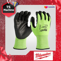 MILWAUKEE 48-73-8932 ถุงมือสะท้อนแสง​กันบาด กันปาด CUT level 3 Size L