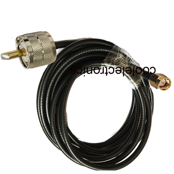 5D-FB SMA male to UHF PL259 male connector 50-5 Coaxial Cable RF Adapter Coax Cable 50Ohm 50cm 1/2/3/5/10/15/20/30m