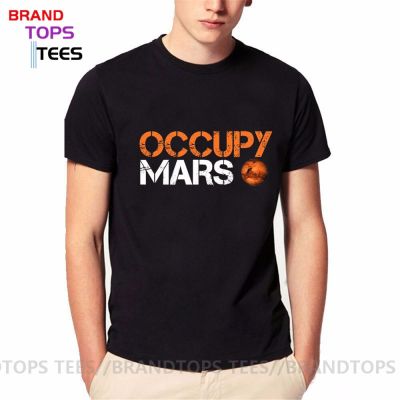 Novelty Occupy Mars Starman T Shirt Men Cool Man Cotton Tshirt Elon Musk T-Shirt Summer Tesla Tops Tees Camisetas