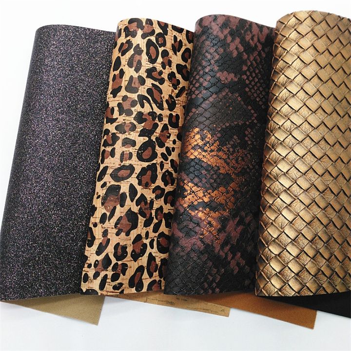cw-gold-chunky-glitter-leather-sheets-metallic-embossed-with-grain-bows-21x29cm-q1023