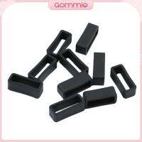 Gommie 10x Silicc Band ทดแทนสปอร์ต Braclet สีดำ