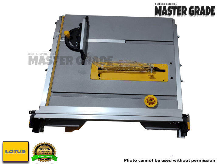 MG Lotus 2000W Jobsite Table Saw PRO LTST254RPF RACK & PINION FENCE